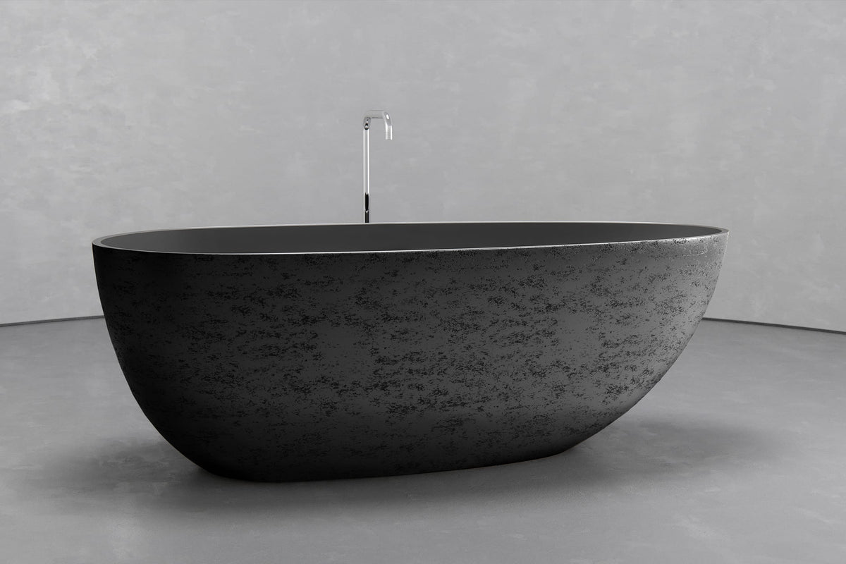 Egg-Shaped Freestanding Concrete Bathtub – Bespoke Collection