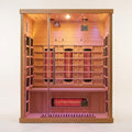 Infrared Sauna Cabin Built to Deliver Therapeutic Heat, Nordic Spruce Wood, Multi-Panel Heating, Tempered Glass