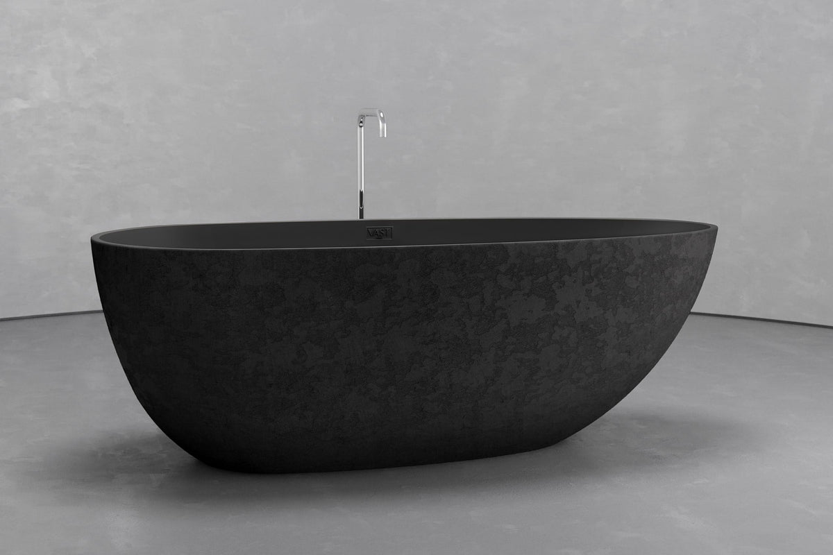 Egg-Shaped Freestanding Concrete Bathtub – Bespoke Collection