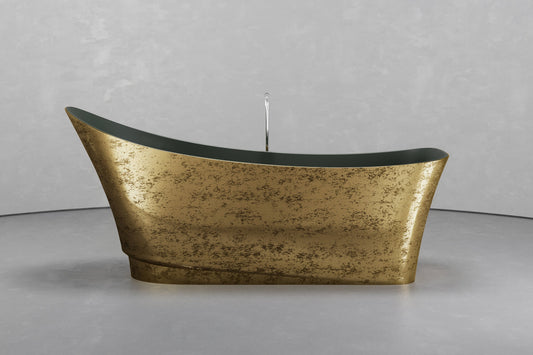 Boat-Shaped Freestanding Concrete Bathtub