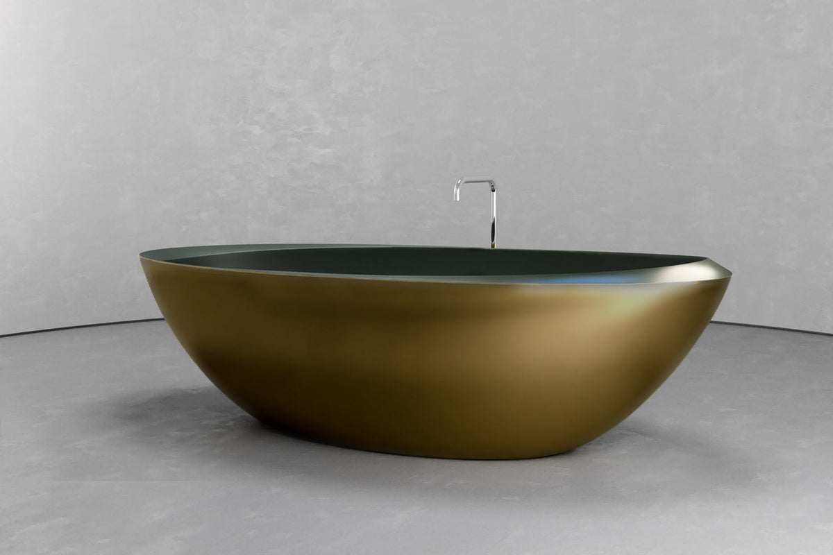 Oval Freestanding Concrete Bathtub – Bespoke Collection