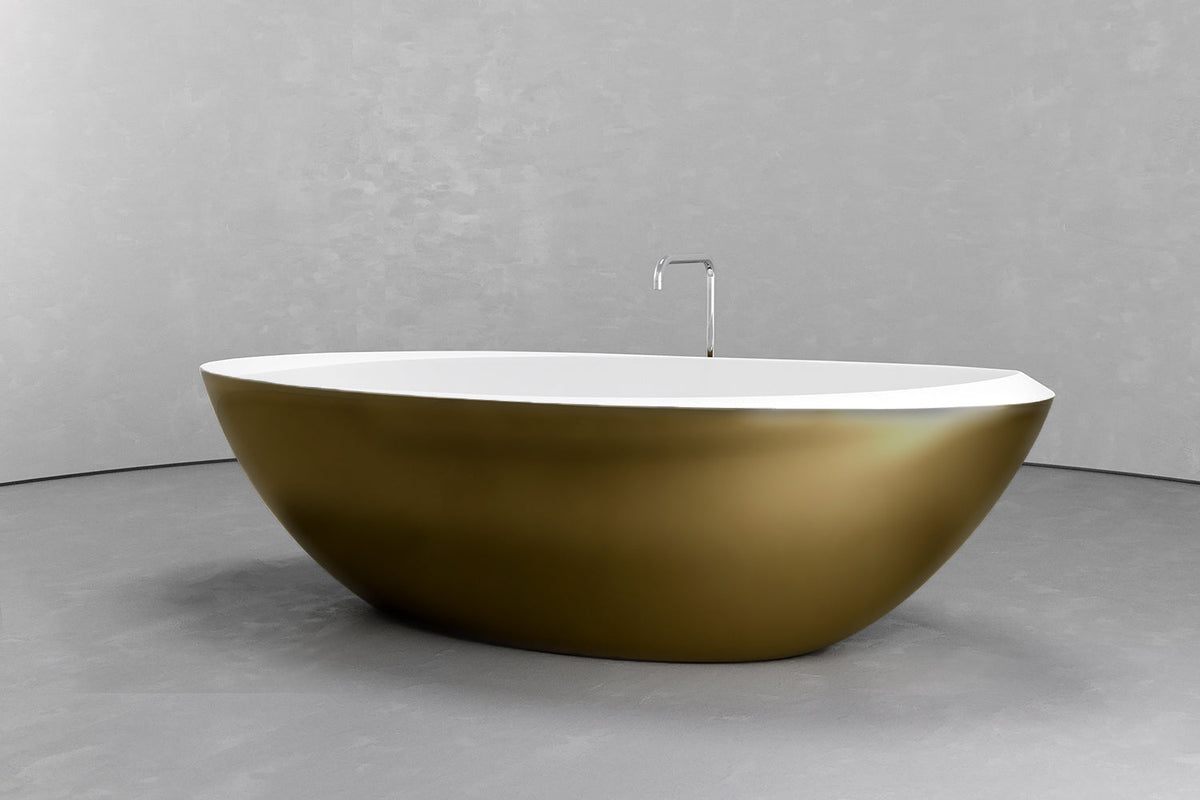 Oval Freestanding Concrete Bathtub – Bespoke Collection