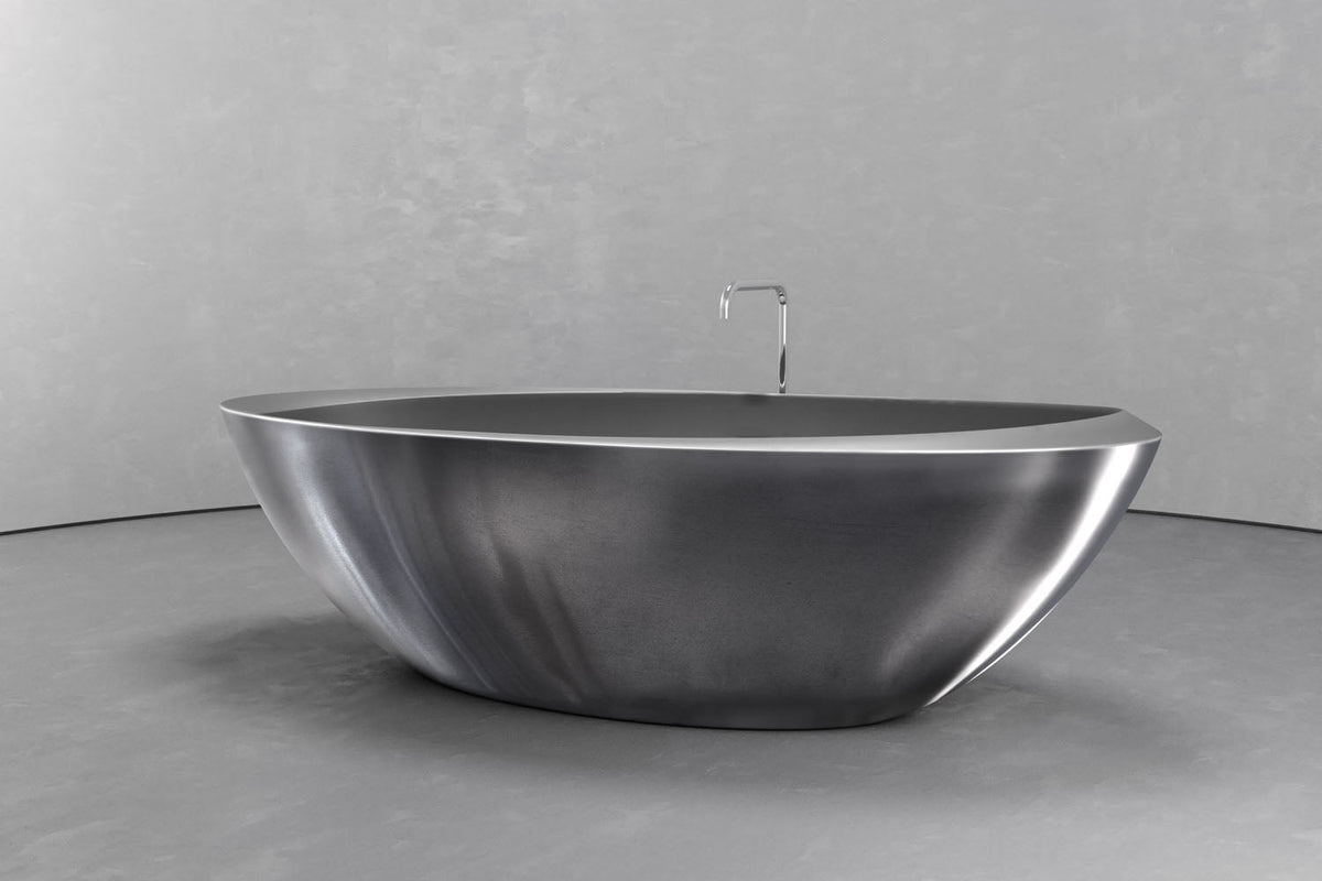 Oval Freestanding Concrete Bathtub – Bespoke Collection