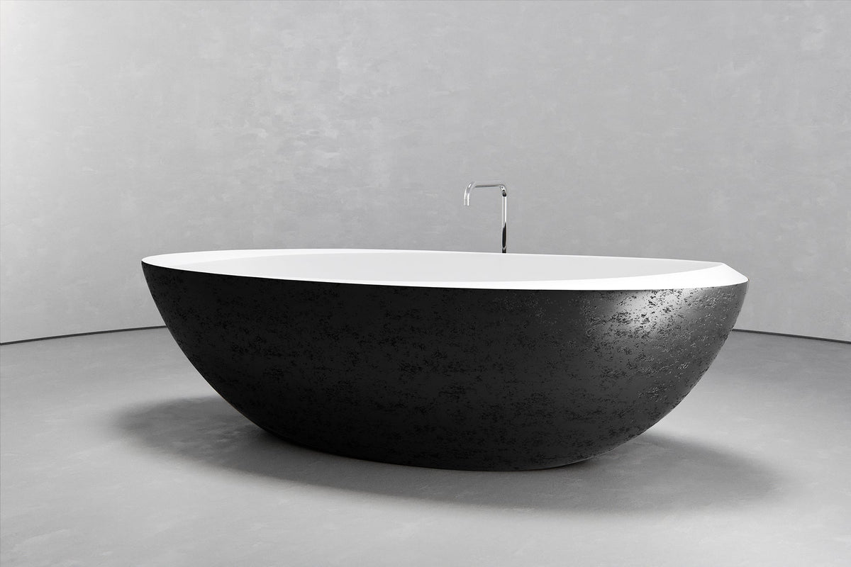 Oval Freestanding Concrete Bathtub – Bespoke Collection