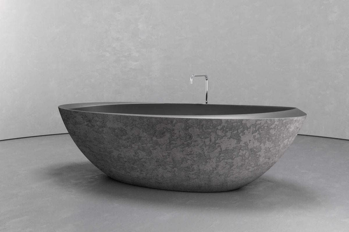 Oval Freestanding Concrete Bathtub – Bespoke Collection