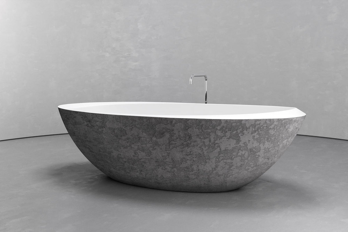 Oval Freestanding Concrete Bathtub – Bespoke Collection