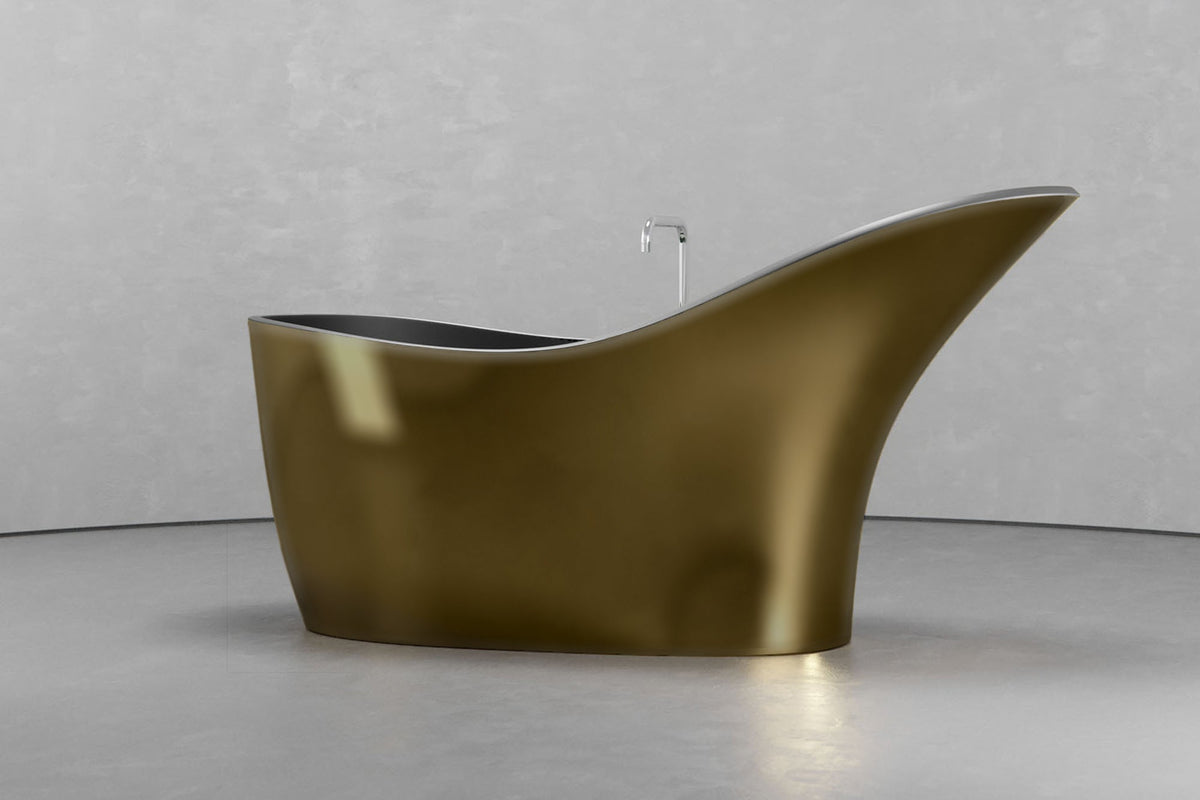 Slipper Freestanding Concrete Bathtub – Bespoke Collection