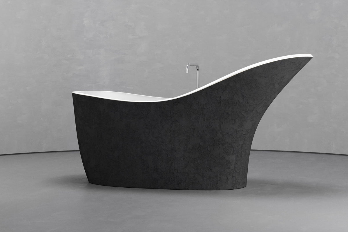 Slipper Freestanding Concrete Bathtub – Bespoke Collection