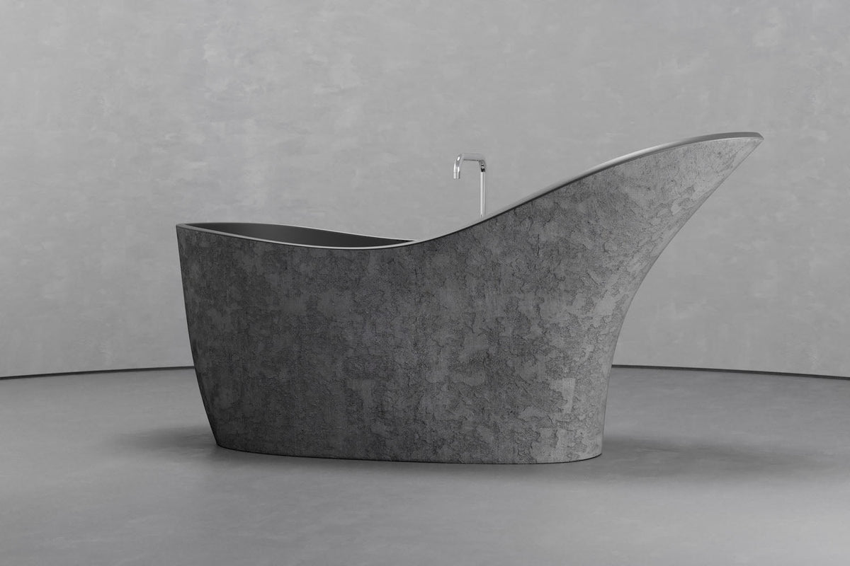 Slipper Freestanding Concrete Bathtub – Bespoke Collection