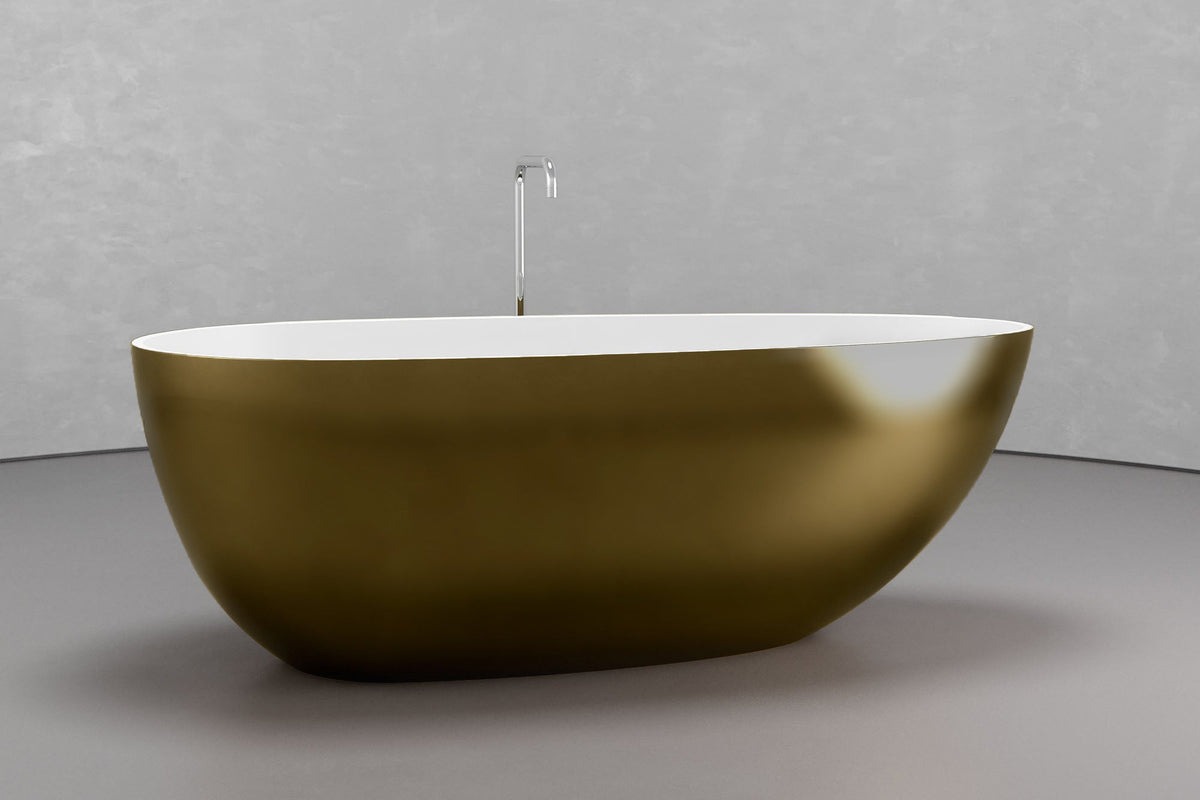 Egg-Shaped Freestanding Concrete Bathtub – Bespoke Collection
