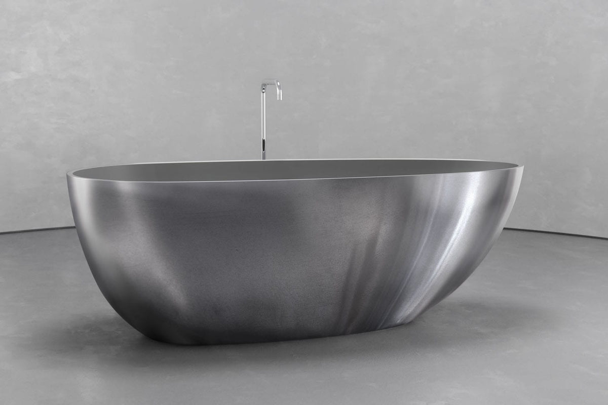 Egg-Shaped Freestanding Concrete Bathtub – Bespoke Collection