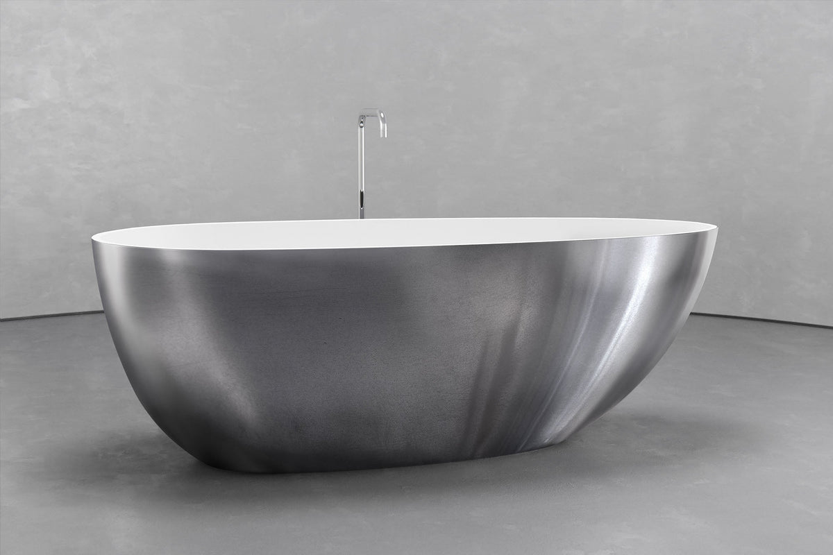 Egg-Shaped Freestanding Concrete Bathtub – Bespoke Collection