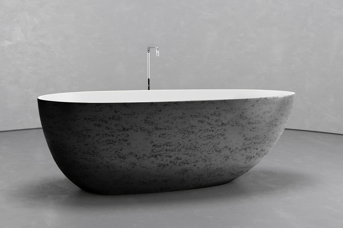 Egg-Shaped Freestanding Concrete Bathtub – Bespoke Collection