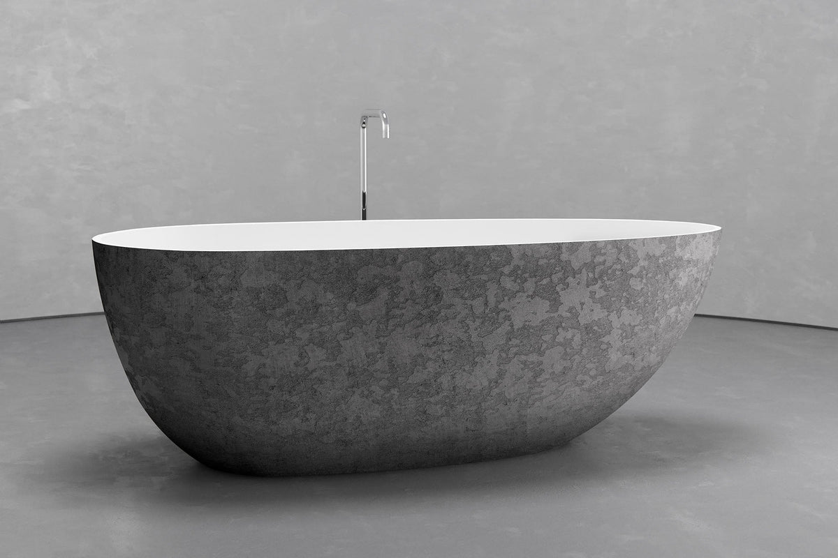 Egg-Shaped Freestanding Concrete Bathtub – Bespoke Collection