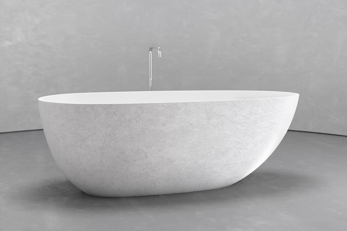 Egg-Shaped Freestanding Concrete Bathtub – Bespoke Collection