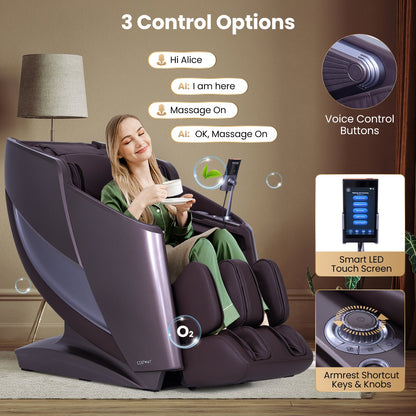 2025 Enjoyment 42 - Full Body Zero Gravity Massage Recliner with Airbags and Foot Rollers