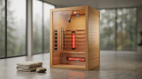 Heliox LuminaWood Infrared Sauna Cabin — Lifestyle
