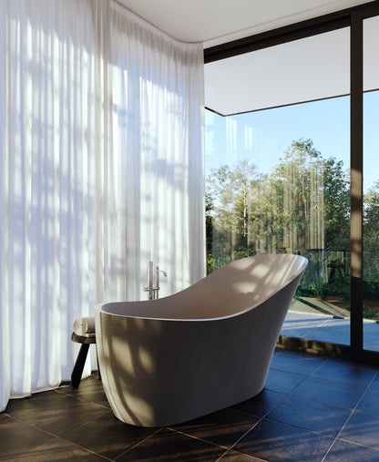 Slipper Freestanding Concrete Bathtub – Studio Collection