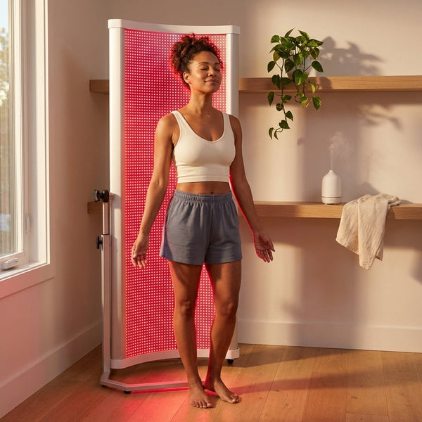 Red Light Therapy Panel Designed for Full Body Wellness, high-quality LED Arrays, Curved Panel Design