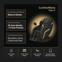 Massage Chair Engineered for Full-Body Therapy, SL-Track 4D Rollers, Dual-Zone Heat, Air Compression System — Results & Stats