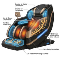 Massage Chair Engineered for Full-Body Therapy, SL-Track 4D Rollers, Dual-Zone Heat, Air Compression System — How It Works