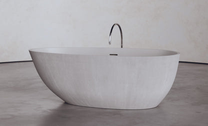 Egg-Shaped Freestanding Concrete Bathtub – Studio Collection