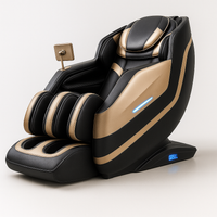 Massage Chair Engineered for Full-Body Therapy, SL-Track 4D Rollers, Dual-Zone Heat, Air Compression System
